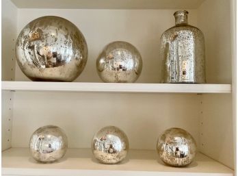 Pottery Barn Mercury Glass Balls (CTF30)