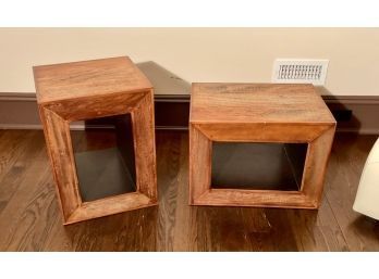 Pr. Wood Cube Stands, 2 Of 2  (CTF20)