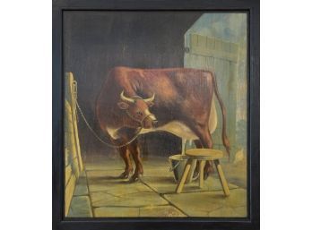 Vintage Tavern Sign, Cow Painting (CTF20)