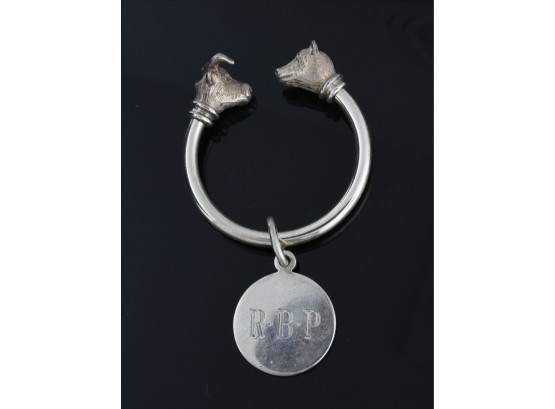 Silver Key Ring, Tag Marked Tiffany & Co.