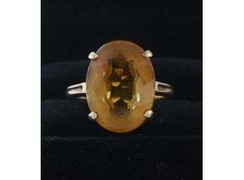Gold Citrine Ring