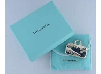 Tiffany & Co Sterling Suitcase Pill Box