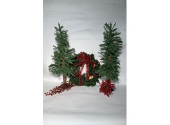 Country Holiday Trees & Wreath