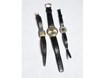 3 Vintage Wrist Watches