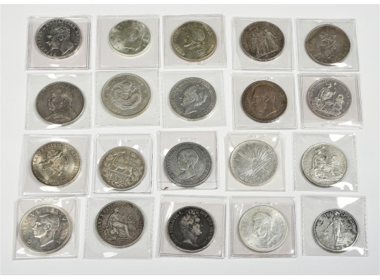 20 Assorted Foreign Silver Coins