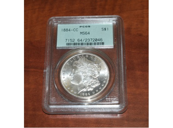 1884-CC Silver Dollar PGGS 64
