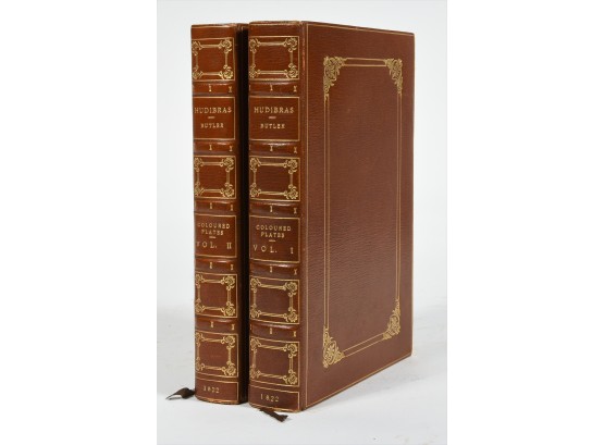 Hudibras-Coloured Plates-Butler Samuel Hudibras A Poem, 1822 - 2 Vols