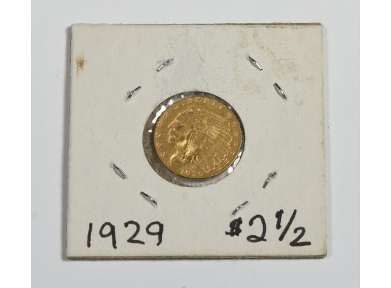 1929 2 12 Dollar Gold Piece