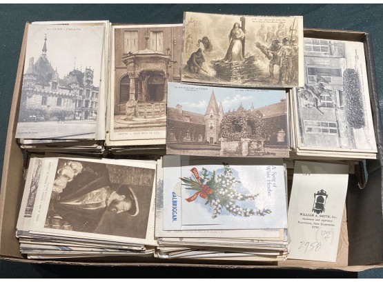 Approx. 1200 Vintage European Photographic View Postcards