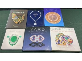 Six Jewelry Reference Books, Mauboussin, Castellani, Oscar Heyman, Seaman Schepps
