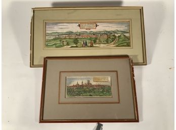 Two Early Colored Engravings