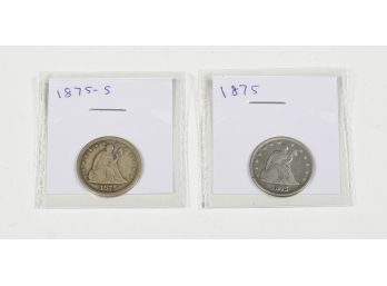 1875 & 1875-s 20 Cent Pieces