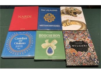 Six Reference Books, Boucheron, Nardi, Bvlgari, Ilias LALAoUNIS Etc.