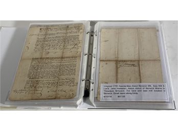 Extensive Assembled Collection Of 18th C. Maine Related Documents