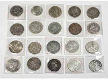 20 Assorted Foreign Silver Coins