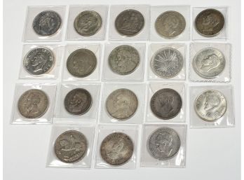 18 Assorted Foreign Silver Coins