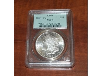 1884-CC Silver Dollar PGGS 64