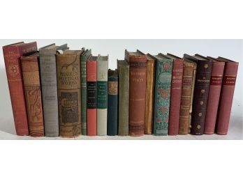 18 Vintage And Antique Books, Poetry, Songs, Plays