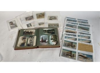 Post Card Album With Approx. 275 Cards - Tuck Series Aviation, 60 RPCs, Etc