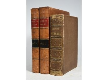 3 Books: The Works Of Flavius Josephus, 1849, Vols. 1&2 - Costume Du Moyer Age, 1847