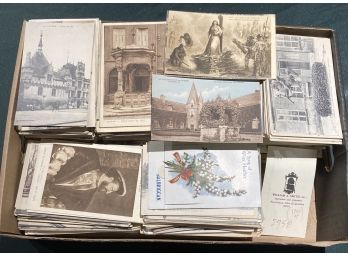 Approx. 1200 Vintage European Photographic View Postcards