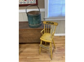 Country Highchair And Firkin