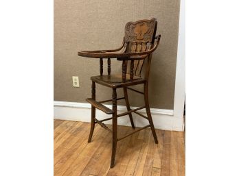 Oak Victorian High Chair