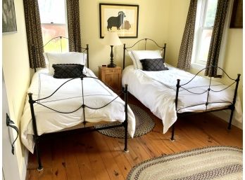 Antique Brass And Iron Twin Beds