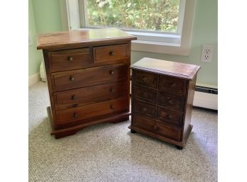 Two Small Multi Drawer Chests