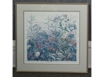 Lithograph 'New England Wildflowers' By Gary Milek
