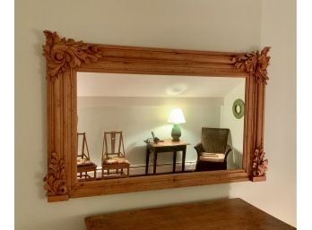 Vintage Carved Pine Wall Mirror