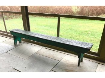 Long Antique Painted Bench