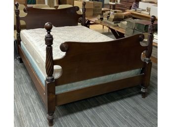 Sheraton Style Mahogany Full Size Bed