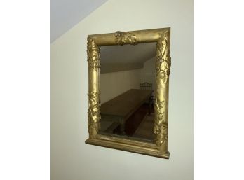 Unique 19th C. Carved And Gilt Mirror