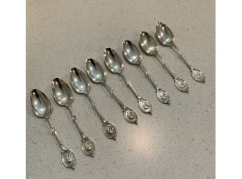 Set Of 8 Sterling Spoons