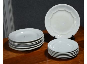 Eleven Assorted Ironstone Plates