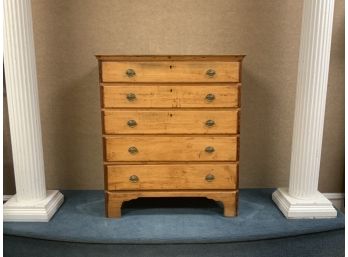 NE Chippendale Maple And Pine Chest