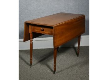 Sheraton Style Cherry Drop Leaf Table