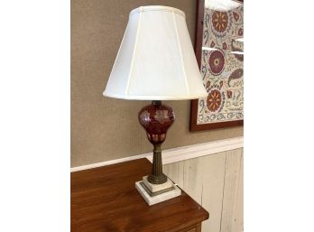 Victorian Marble Base Lamp
