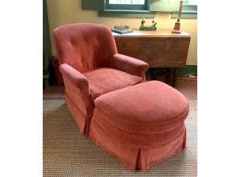 Custom Club Chair & Ottoman