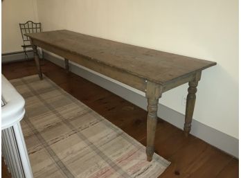 Long 19th C. Country Farm Table