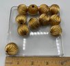 Large Hollow Brass Ball Beads , Snowhill Auctions, 120 Lots, Closes 2/8 At 8:15