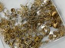 Vintage Gold Tone Findings Lot, Vintage To Newer, Snowhill Auctions, 120 Lots, Closes 2/8 At 8:15