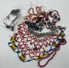 Antique/Vintage Beadwork, Glass Raspberry Beads, Antique Beads Lot, Snowhill Auctions, 120 Lots, 2/8 At 8:15