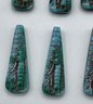10 Old Czech Glass Greek Revival Pharoah Beads, Beads Lot, Snowhill Auctions, 120 Lots, Closes 2/8 At 8:15