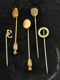 Lot Of 5 Vintage Stick Pins