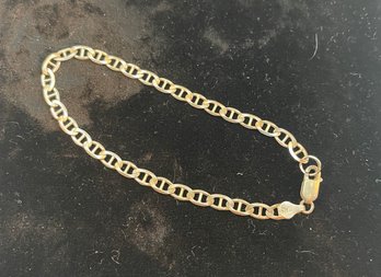 Vintage Sterling Silver Italy Link Anklet? Or Very Long Bracelet, 10 Inches Long