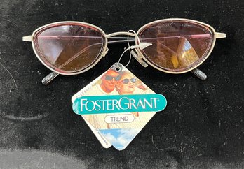 1991 New Old Stock, Foster Grant Sunglasses, Original Tags, Light Purple Lenses, Great Shape, Unisex