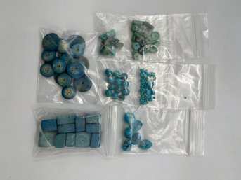 Vintage Turquoise Beads, Variety, Snowhill Auctions, 120 Lots, Closes 2/8 At 8:15 PM ET