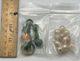 Old Blown Glass Beads, Bakelite Beads, Early Plastic Rings,  Snowhill Auctions, Closes 2/8 At 8:15pm ET